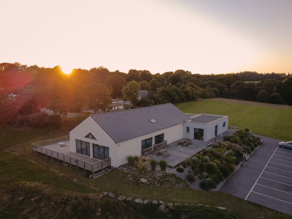 Vue aérienne du camping Lorient le Ty Nenez